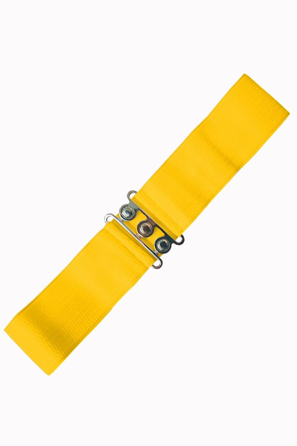 Vintage Stretch Belt: YELLOW - Fluro Sugar