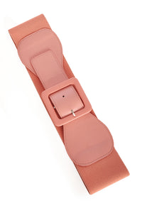Last Day Out Square Buckle Belt : Pink