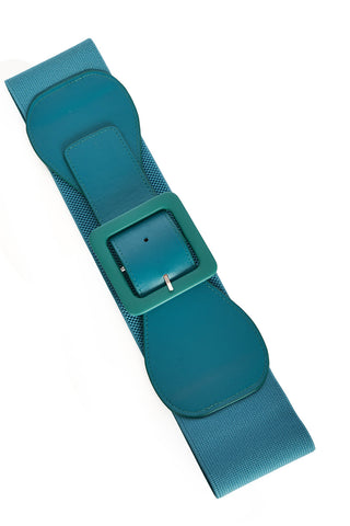 Last Day Out Square Buckle Belt : Turquoise