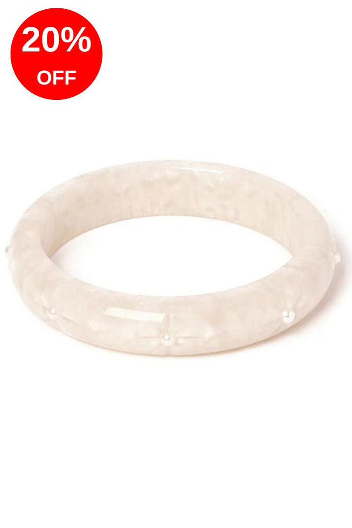 Midi Frosted Pearls Bangle