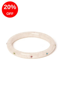 Narrow Frosted Gems Bangle