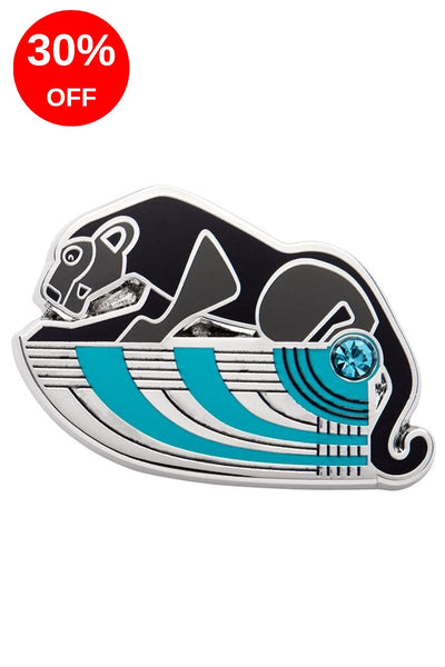 The Panther's Embrace Enamel Pin