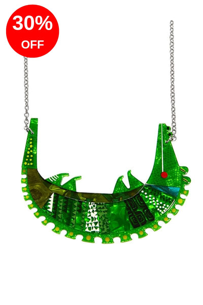 A Crocodile Named Growl Necklace