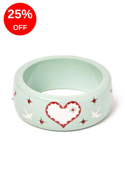 Wide Love Bird Bangle