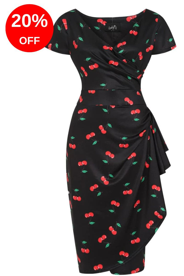 Elsie Dress - Rockabilly Cherry