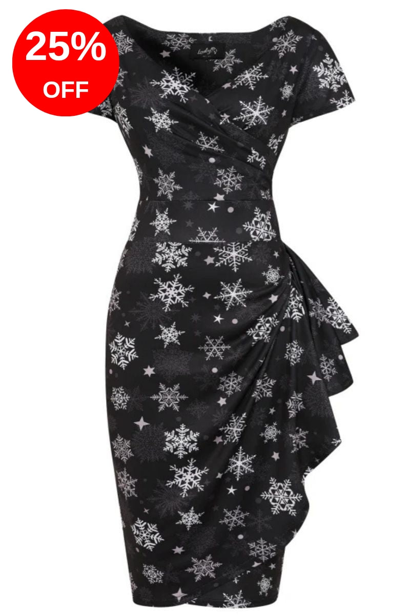 Elsie Dress - Snowflakes