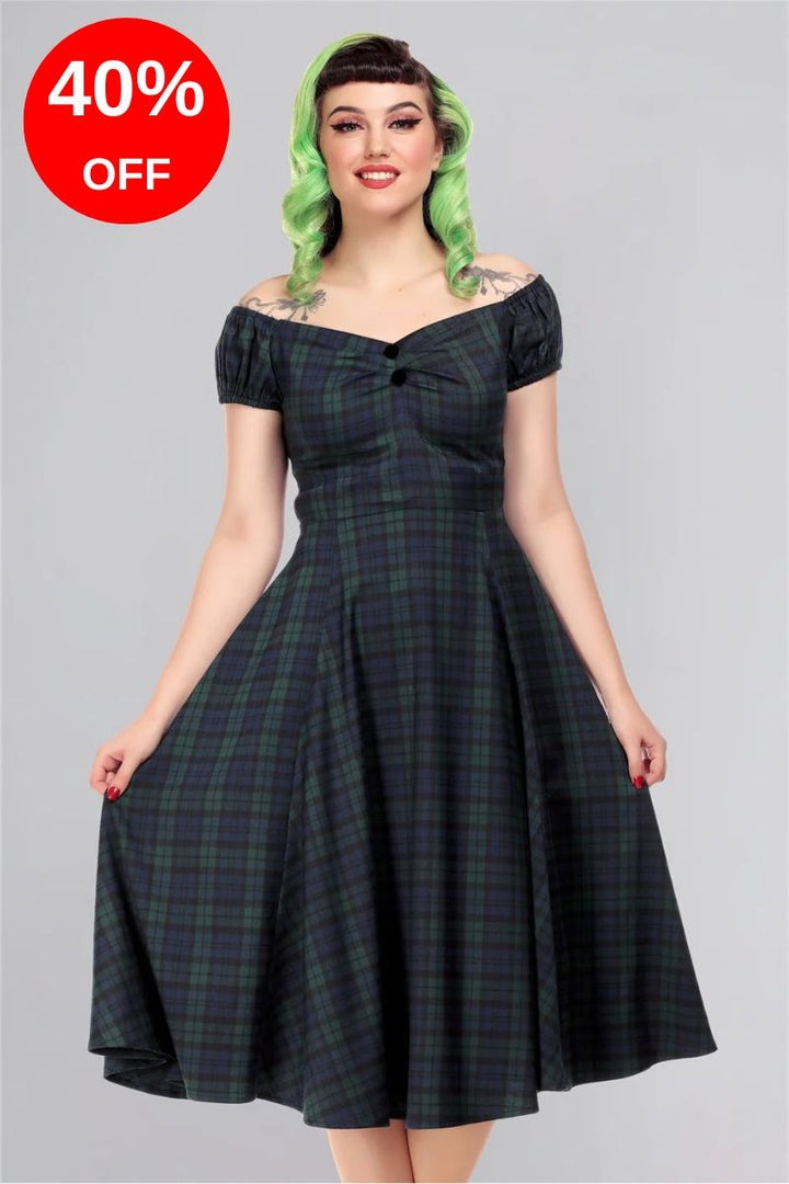 Dolores Blackwatch Check Doll Dress