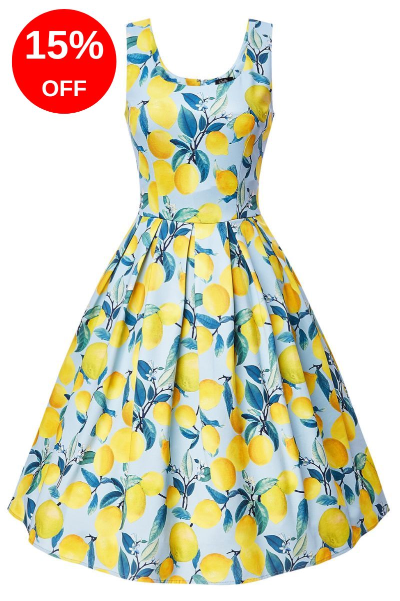 Amanda Dress: Lemons