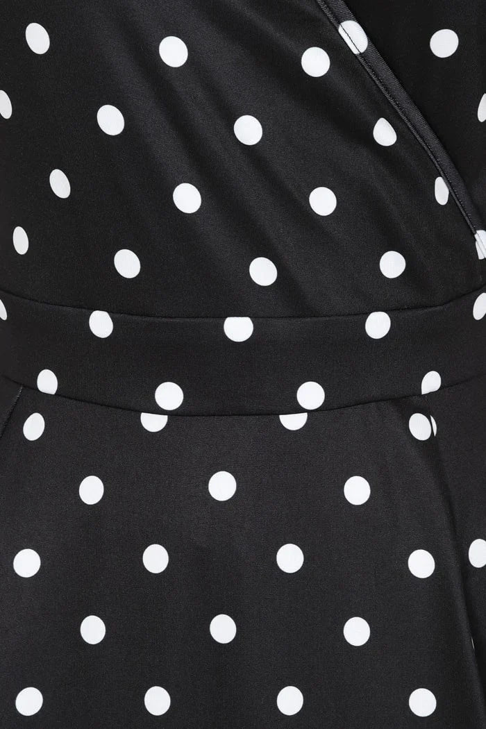 Lyra Dress - Black Polka Dot