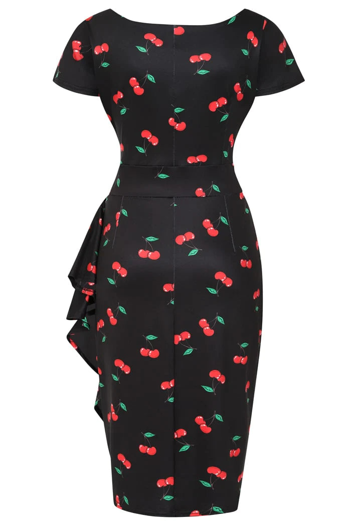 Elsie Dress - Rockabilly Cherry