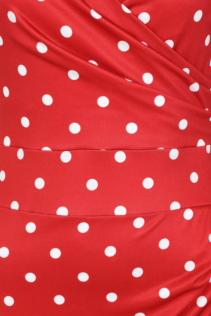 Elsie Dress - Red Polka Dot