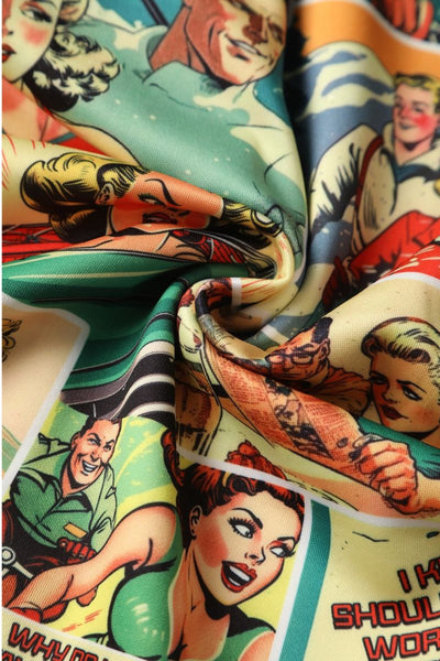 Amanda Dress:  Vintage Comic Print