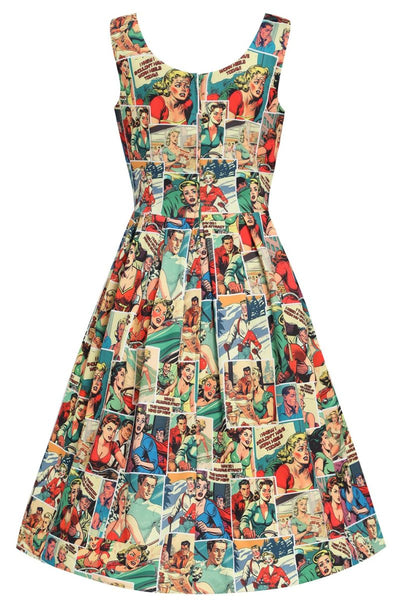 Amanda Dress:  Vintage Comic Print