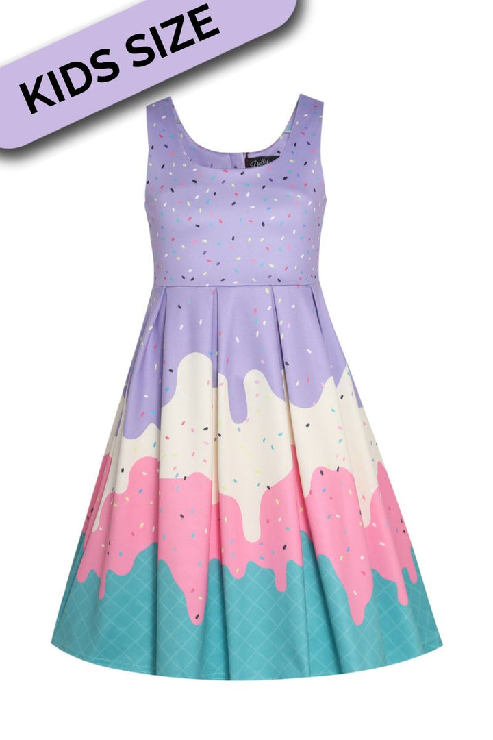 Children Amanda Swing Dress: Ice Cream