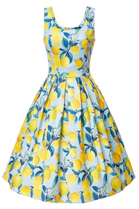 Amanda Swing Dress: Lemons