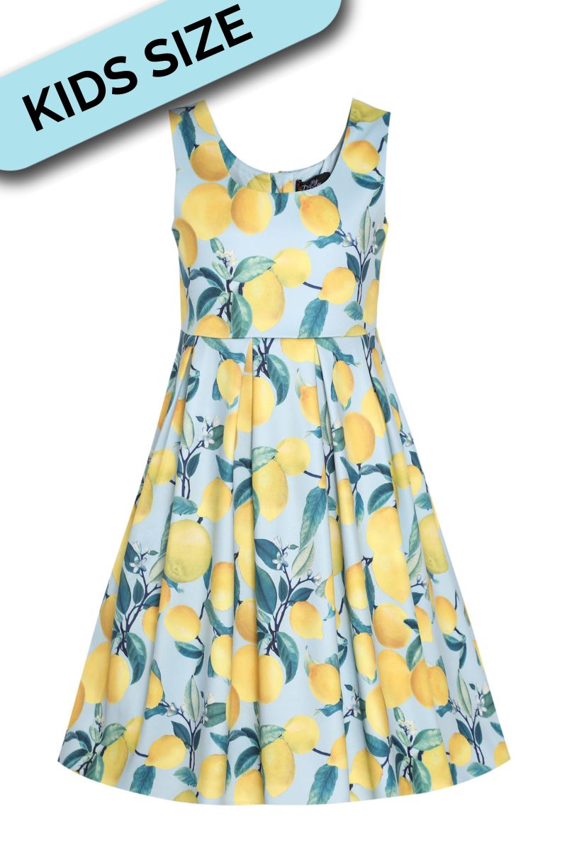 Children Amanda Swing Dress: Lemons