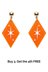 Atomic Diamond Essential Earrings - Orange