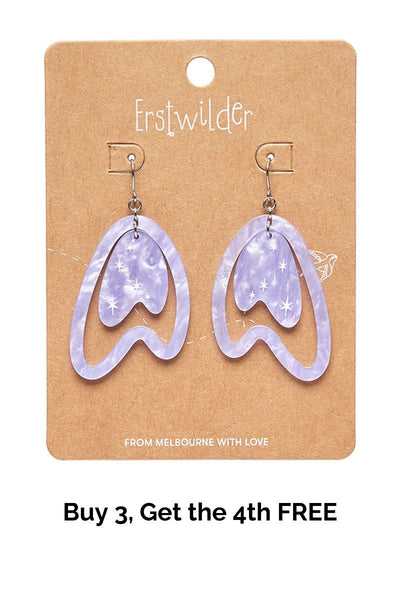 Atomic Boomerang Essential Earrings - Lilac