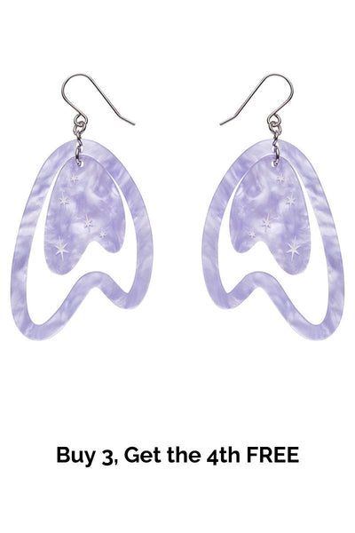 Atomic Boomerang Essential Earrings - Lilac