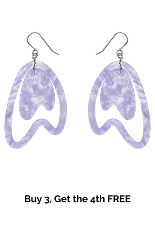 Atomic Boomerang Essential Earrings - Lilac