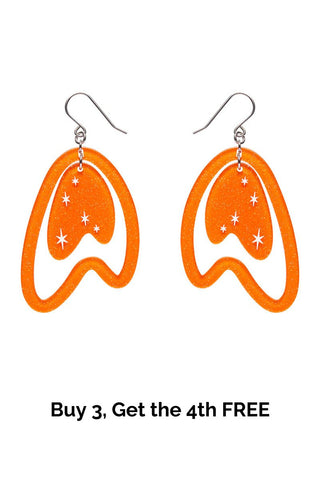 Atomic Boomerang Essential Earrings - Orange