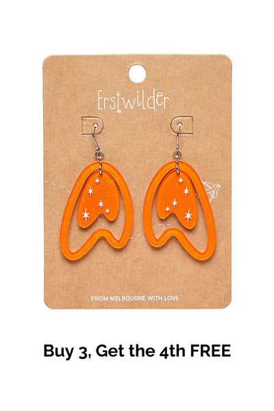 Atomic Boomerang Essential Earrings - Orange