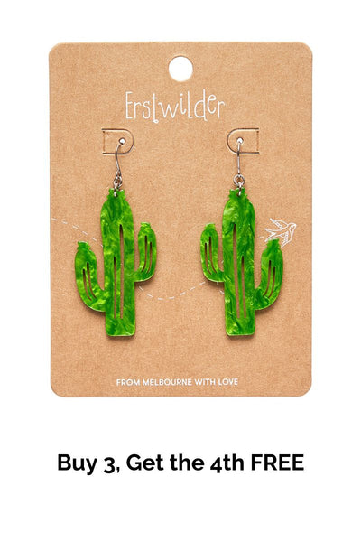 Cactus Essential Earrings - Light Green