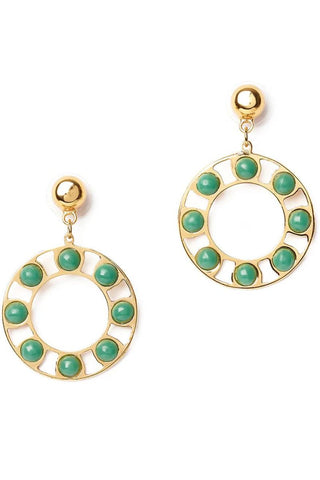 Calm Drop Hoop Earrings