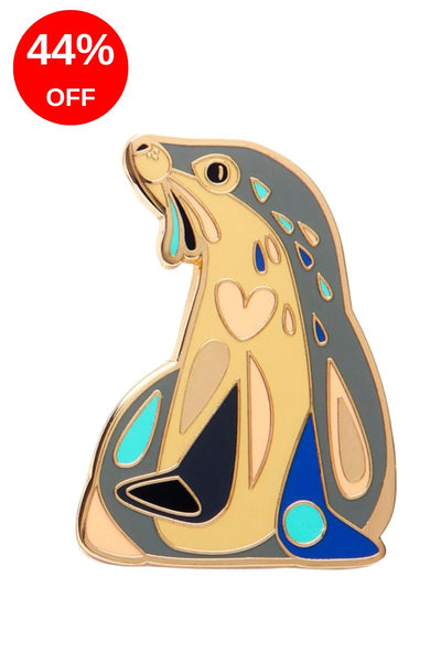 The Sage Sea Lion Enamel Pin