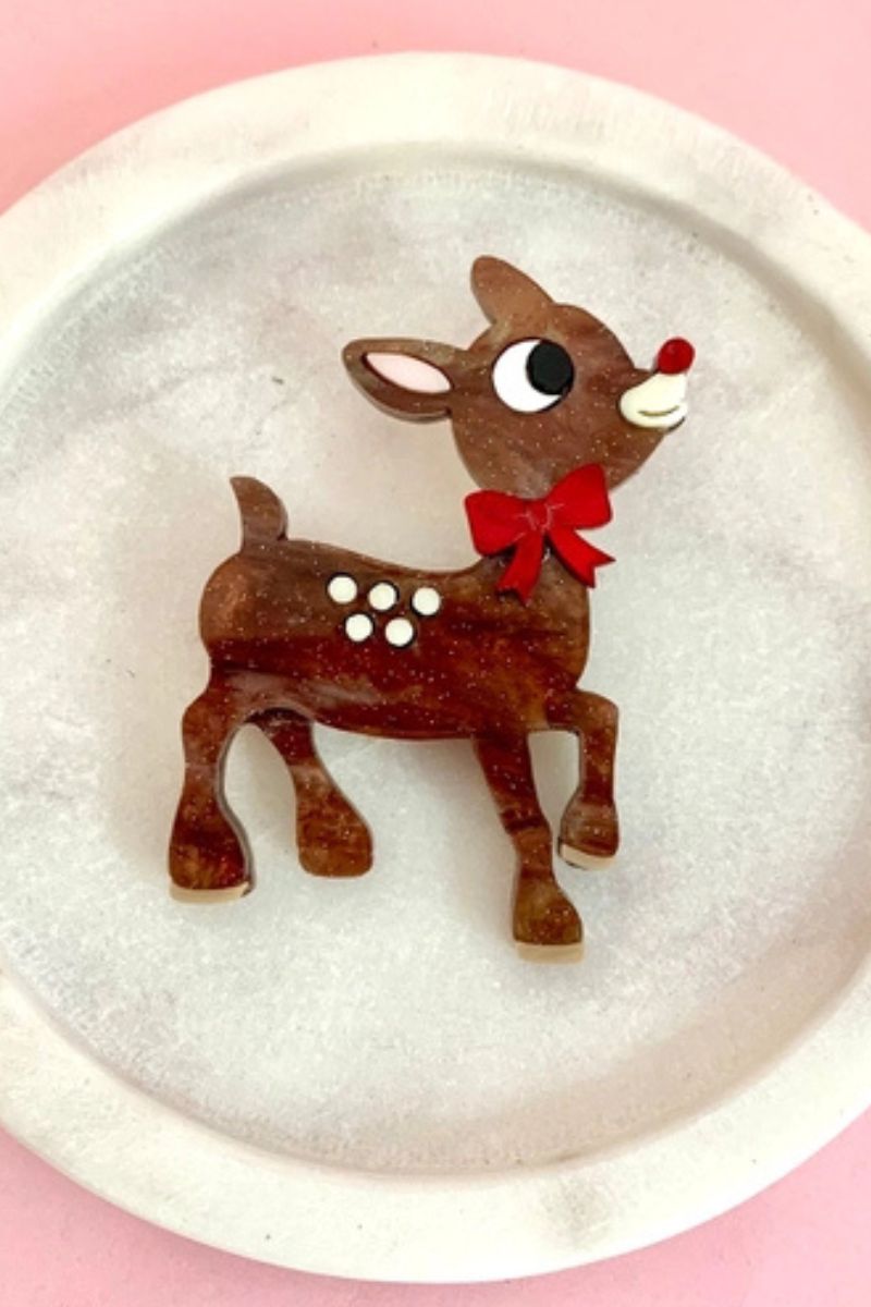 Christmas Reindeer Brooch