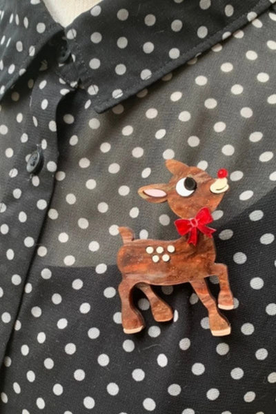 Christmas Reindeer Brooch