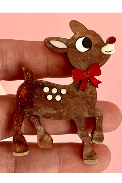 Christmas Reindeer Brooch