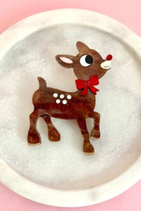 Christmas Reindeer Brooch