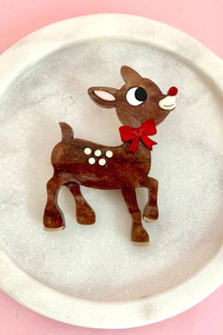 Christmas Reindeer Brooch