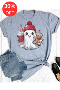 Retro Christmas Ghost Tee