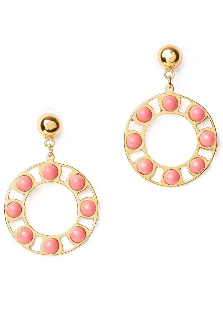 Cosmo Drop Hoop Earrings