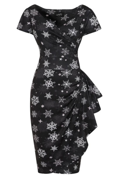 (PRE ORDER) Elsie Dress - Snowflakes