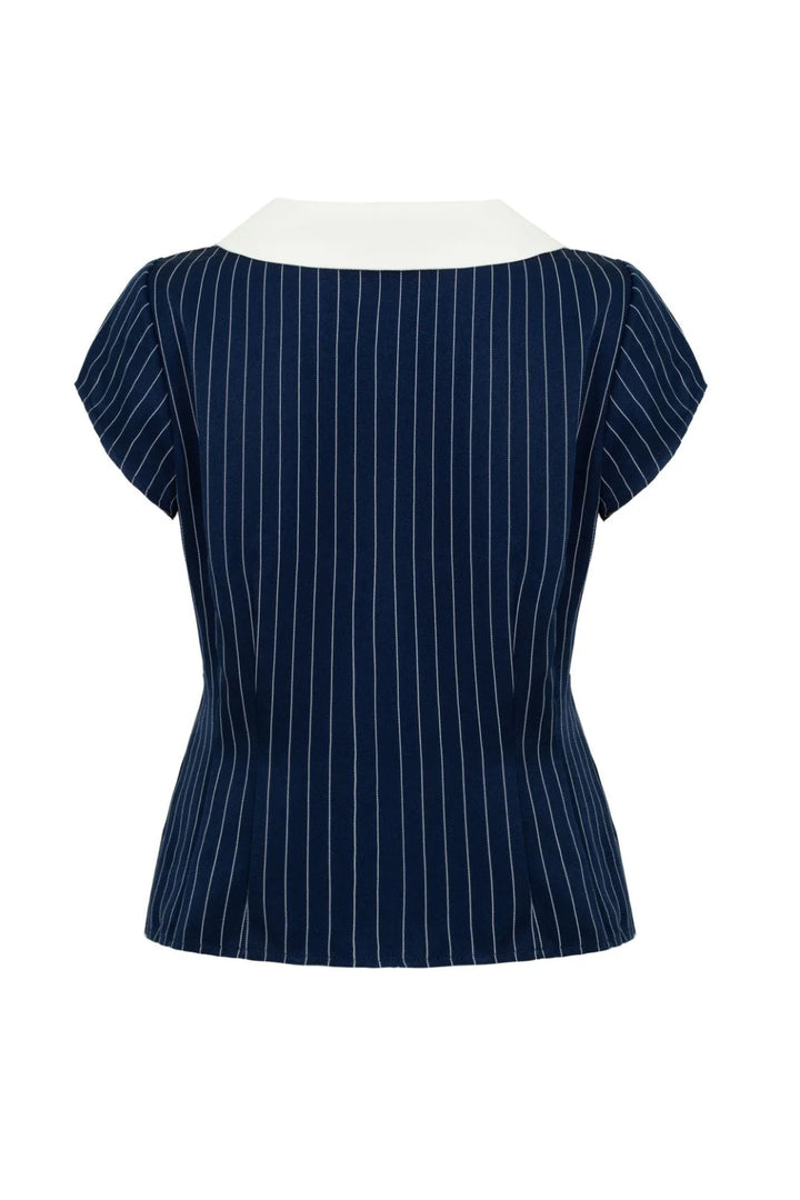 Costello Blouse: Navy