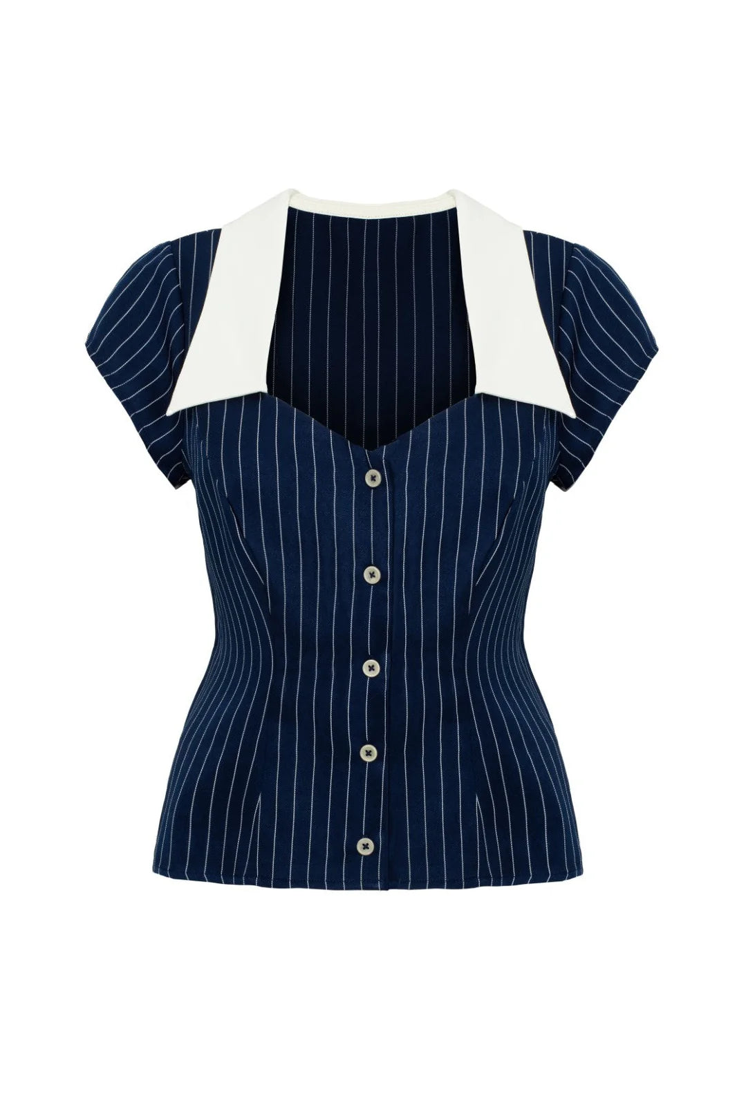 Costello Blouse: Navy