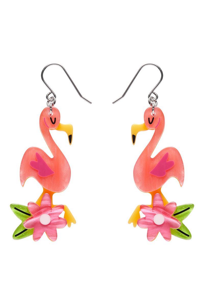 Let's Flamingle Drop Earrings