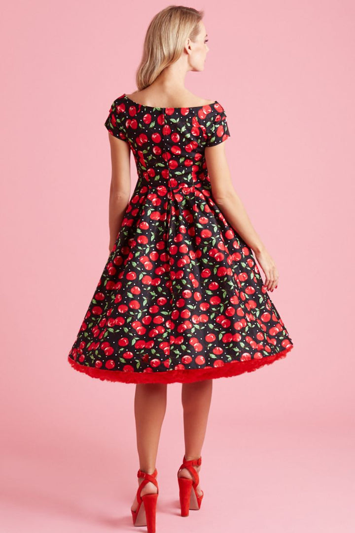 Lily Cherry Off Shoulder Dress