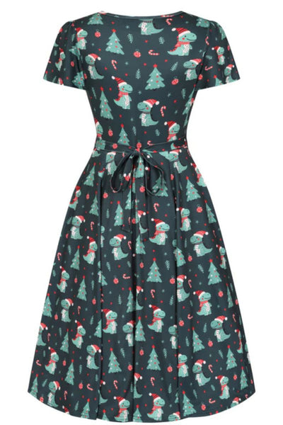 (PRE ORDER) Lyra Dress - Cute Xmas Dino