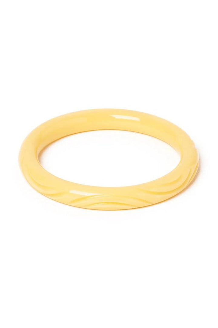 Narrow Buttery Heavy Carve Bangle