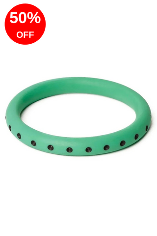 Narrow Sea Glass Matte Bangle