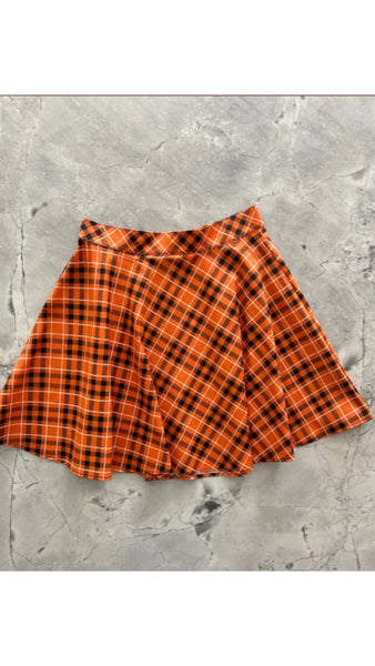 Plaid skater outlet skirt blue