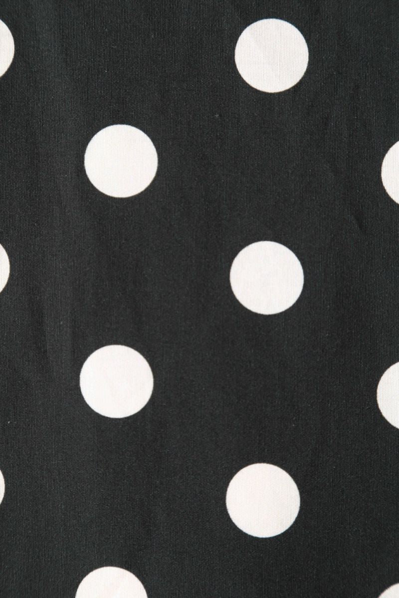 Poppy Polka Dot Shirt Dress: Dark Grey