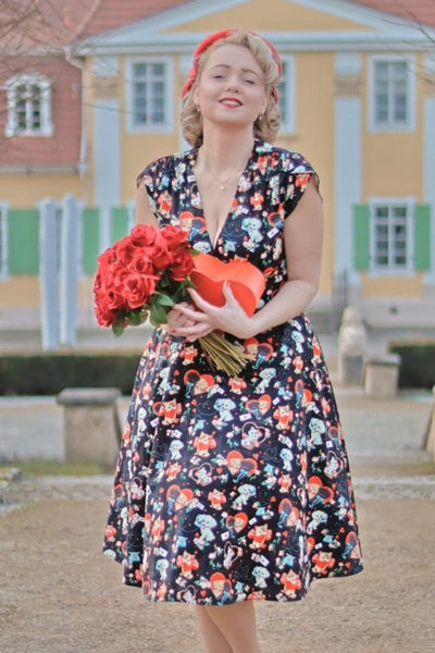 Puppy And Kitten Valentines Dress