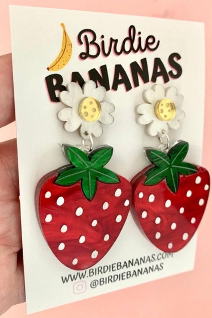 Red Strawberry Earrings