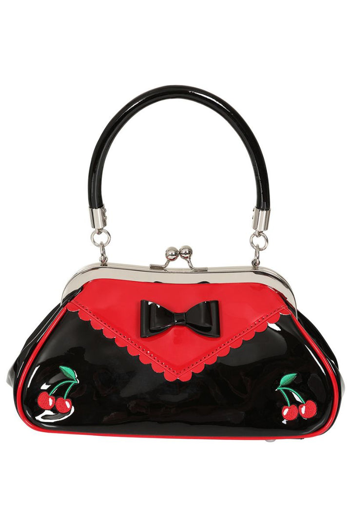 Billie Jean Rockabilly Handbag: Red/black