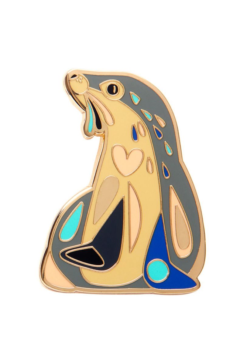 The Sage Sea Lion Enamel Pin